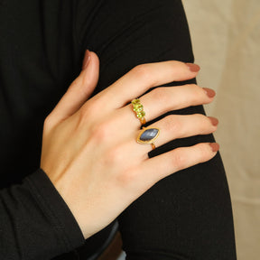 Labradorite Milly Marquise ring